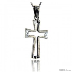 Sterling Silver Celtic Cross Pendant, 1.1 in long