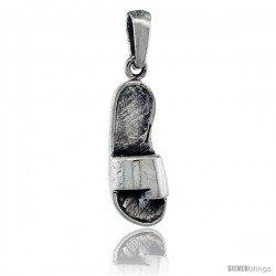 Sterling Silver Sandal Pendant, 7/8 in tall