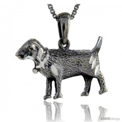 Sterling Silver Sheep Pendant, 1 in tall