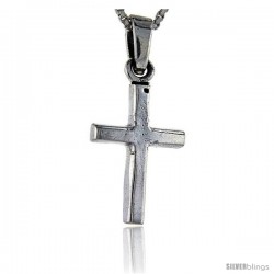 Sterling Silver Cross Pendant, 1 in tall -Style Pa1271