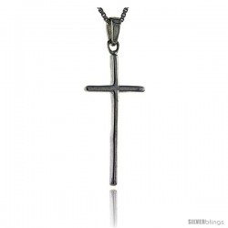 Sterling Silver Cross Pendant, 1 1/2 in tall -Style Pa1263