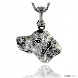 Sterling Silver Dalmatian Dog Pendant -Style Pa1060