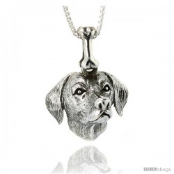 Sterling Silver Dalmatian Dog Pendant -Style Pa1061