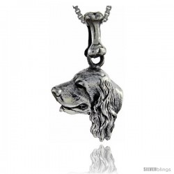 Sterling Silver English Cocker Spaniel Dog Pendant -Style Pa1067