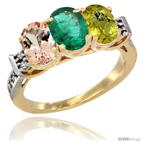 https://www.silverblings.com/63226-thickbox_default/10k-yellow-gold-natural-morganite-emerald-lemon-quartz-ring-3-stone-oval-7x5-mm-diamond-accent.jpg