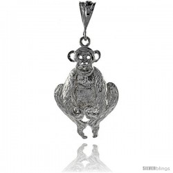 Sterling Silver Movable Monkey Pendant