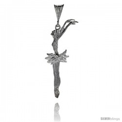 Sterling Silver Movable Ballet Dancer Pendant