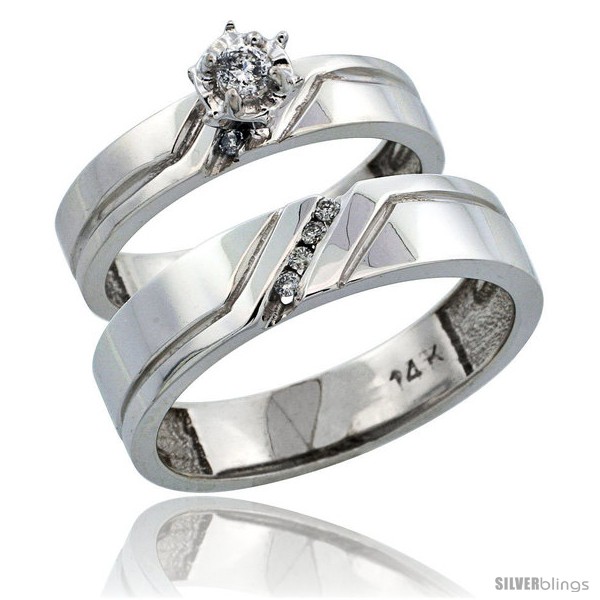 https://www.silverblings.com/64482-thickbox_default/14k-white-gold-2-piece-diamond-ring-band-set-w-rhodium-accent-engagement-ring-mans-wedding-band-w-0-15-carat.jpg