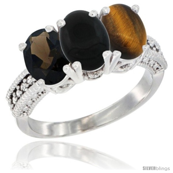 https://www.silverblings.com/64528-thickbox_default/14k-white-gold-natural-smoky-topaz-black-onyx-tiger-eye-ring-3-stone-7x5-mm-oval-diamond-accent.jpg