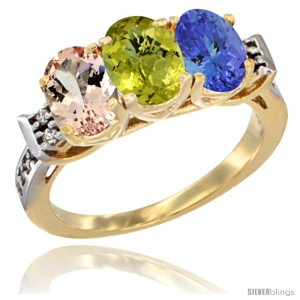 https://www.silverblings.com/64766-thickbox_default/10k-yellow-gold-natural-morganite-lemon-quartz-tanzanite-ring-3-stone-oval-7x5-mm-diamond-accent.jpg