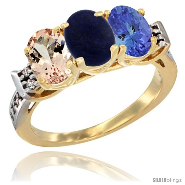 https://www.silverblings.com/64958-thickbox_default/10k-yellow-gold-natural-morganite-lapis-tanzanite-ring-3-stone-oval-7x5-mm-diamond-accent.jpg