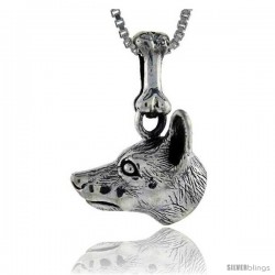 Sterling Silver Miniature Pinscher Dog Pendant -Style Pa1009