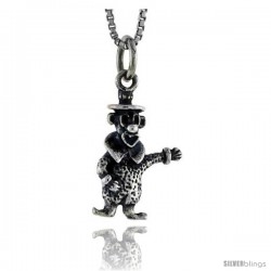 Sterling Silver Clown Pendant, 3/4 in tall -Style Pa1548