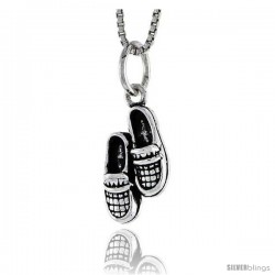 Sterling Silver Shoe Pendant, 5/8 in tall -Style Pa1630