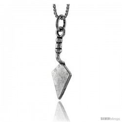 Sterling Silver Trowel Pendant, 1 in tall