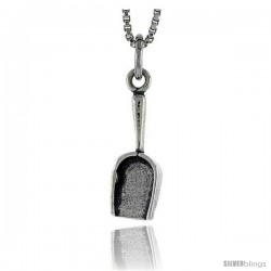 Sterling Silver Shovel Pendant, 5/8 in tall -Style Pa1656