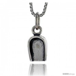 Sterling Silver Shovel Pendant, 3/8 in tall