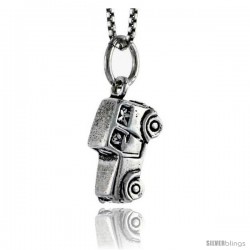 Sterling Silver Mid-size Vehicle Pendant, 1/2 in tall