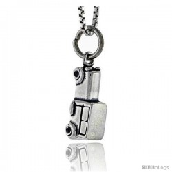 Sterling Silver Mid-size Vehicle Pendant, 1/2 in tall -Style Pa1669