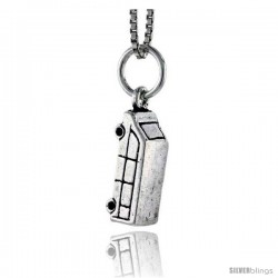 Sterling Silver Van Pendant, 5/8 in tall