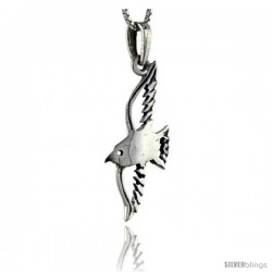 Sterling Silver Sparrow Pendant, 1 1/2 in tall -Style Pa200