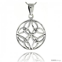 Sterling Silver Celtic Knot Pendant, 1 1/8 in