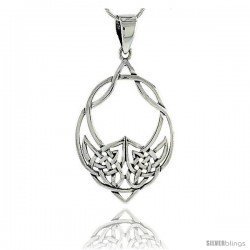 Sterling Silver Celtic Knot Pendant, 1 3/8 in