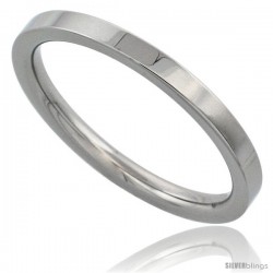 Surgical Steel 2mm Wedding Band Thumb / Toe Ring Comfort-Fit High Polish