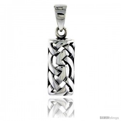 Sterling Silver Celtic Knot Pendant, 7/8 in