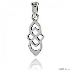 Sterling Silver Celtic Knot Pendant, 3/4 in -Style Pa2040