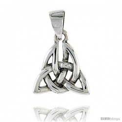 Sterling Silver Celtic Knot Pendant, 1/2 in