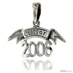 Sterling Silver Class of 2006 Talking Pendant, 1 1/16 in wide