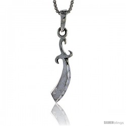 Sterling Silver Sword Pendant, 1 3/4 in tall