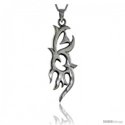 Sterling Silver Tribal Pendant, 2 3/16 in tall