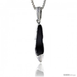 Sterling Silver High Heels Pendant, 1/2 in tall