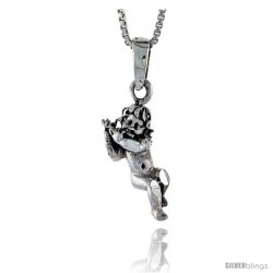 Sterling Silver Cherub Pendant 3/4 in tall -Style Pa533