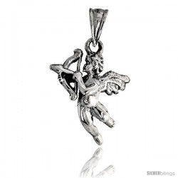 Sterling Silver Cupid Pendant 5/8 in tall -Style Pa535