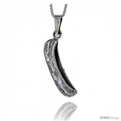 Sterling Silver Canoe / Kayak Pendant, 1 1/8 in