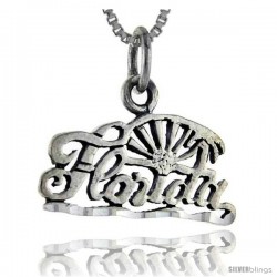 Sterling Silver Florida Talking Pendant, 1 in wide -Style Pa889