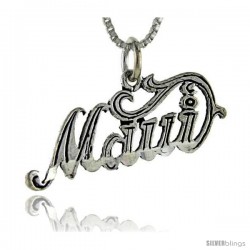 Sterling Silver Maui Talking Pendant, 1 in wide