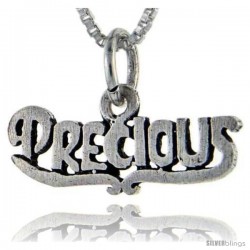 Sterling Silver Precious Talking Pendant, 1 in wide -Style Pa919