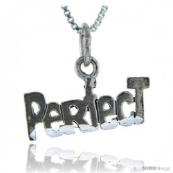 Sterling Silver Perfect Talking Pendant, 1 in wide -Style Pa917