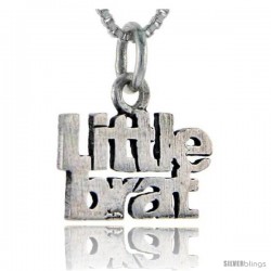 Sterling Silver Little Brat Talking Pendant, 1 in wide