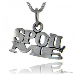 Sterling Silver Spoil Me Talking Pendant, 1 in wide