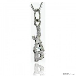 Sterling Silver JAP Talking Pendant, 1 in wide -Style Pa944