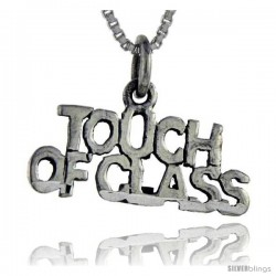 Sterling Silver Touch of Class Talking Pendant, 1 in wide