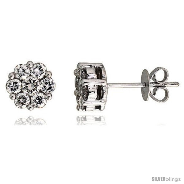 https://www.silverblings.com/77042-thickbox_default/14k-white-gold-cluster-diamond-earrings-w-0-80-carat-brilliant-cut-diamonds-1-4-7mm.jpg