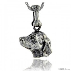 Sterling Silver Golden Retriever Dog Pendant -Style Pa995