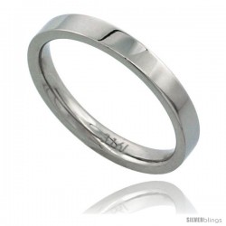 Surgical Steel 3mm Wedding Band Thumb / Toe Ring Comfort-Fit High Polish