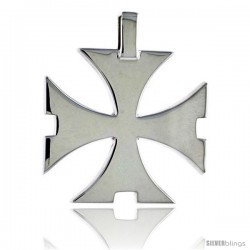 Sterling Silver Saint John's / Maltese Cross / Regeneration Cross, 1 in (25 mm) tall